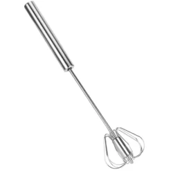 Halvautomatisk æggepiskeris i rustfrit stål Mixer Blender Mælkeskummer Køkkenredskaber (K3328#A (S)) Clearance