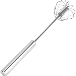 Halvautomatisk æggepiskeris i rustfrit stål Mixer Blender Mælkeskummer Køkkenredskaber (K3328#A (S)) Clearance