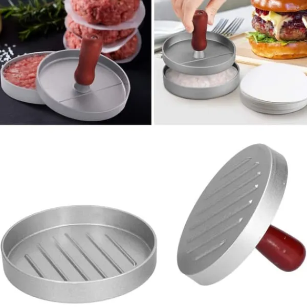 Hamburger Press Non Stick Køkkengrej Multifunktion Fremragende Køkkenredskaber Burger Maker Form Clearance