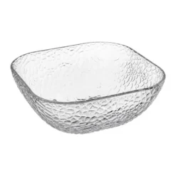 Tallerkener & Bordservicer>Harmony glas salatskål 1,4L firkantet 20 cm transparent mønster 2 mosaik