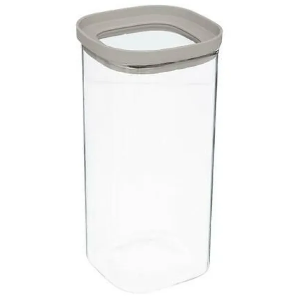 Hermet 1,6l opbevaringsglas med beige låg Online