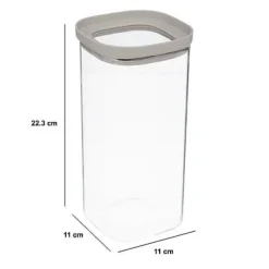 Hermet 1,6l opbevaringsglas med beige låg Online