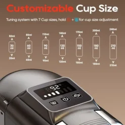 HiBREW H2C 20Bar Multifunktionel Kaffemaskine, kompatibel med Lavazza, DG, NS kaffekapsler og friskmalet kaffe - sort Hot