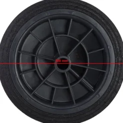 Hjulhjul til gummiaffaldsbeholderens spanddiameter. 300 mm Outlet