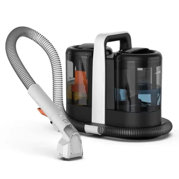Håndholdt tæpperenser, kraftig sugeevne, store kapacitetstanke,600W-EU stik Clearance
