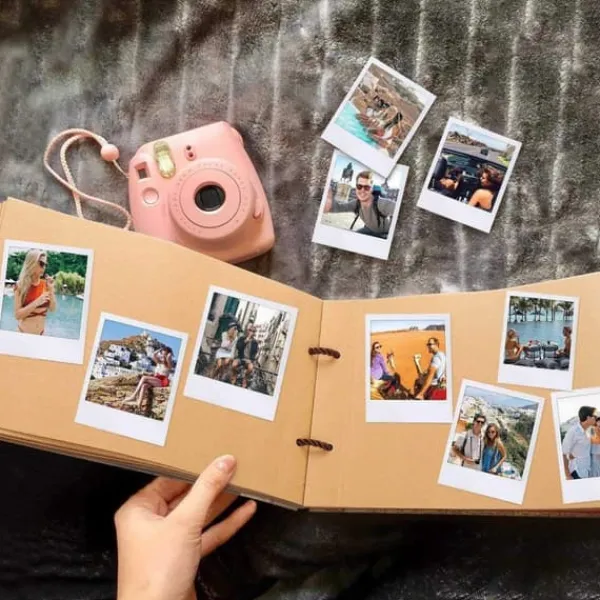 Opbevaring Af Fotografier>Håndlavet DIY Vintage Fotoalbum - Vores Eventyrbog - Familiesamlingsalbum
