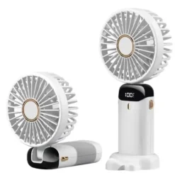 Ventilatorer>Håndventilator - Genopladelig bærbar blæser USB Hvid