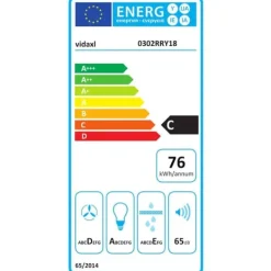 Hængende ø-emhætte med touchsensor og LED-lamper - Pulverlakeret stål | Størrelse: 55 cm Online