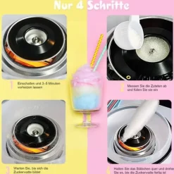 HOMCOM Sukkerspin Maskine - Kompakt Candyfloss Maker med Rustfrit Stål, PP & Lyserød Farve - Perfekt til Hjemmebrug Clearance