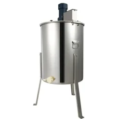 Honning slynge - Elektrisk 4-ramme - Rustfrit stål - Hastighed 270 o/min - Kapacitet 10 kg - Sølv Discount