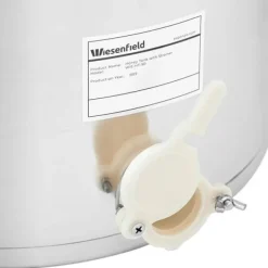 Honningbeholder med si, låg og ventil, STÅL, 50 l Discount