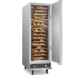 Hot Box Madvarmer 16-lags koncessionsskab, vandafløb, energieffektiv design, hurtig opvarmning, store kapacitet Sale