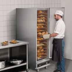 Hot Box Madvarmer 16-lags koncessionsskab, vandafløb, energieffektiv design, hurtig opvarmning, store kapacitet Sale