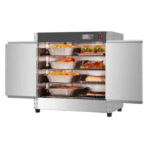 Hot Box madvarmer 4-trins koncessionsvarmeskab, med vandbakke, effektiv opvarmning, energieffektiv, perfekt til catering Hot