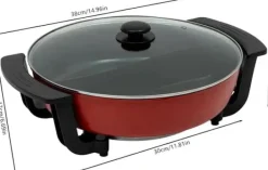 Hot Pot, 6 L kapacitet, justerbare temperaturindstillinger,rød Outlet