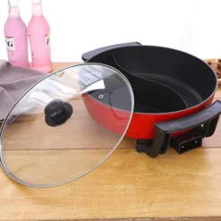 Hot Pot, Højkvalitets aluminium, Gryde diameter 30 cm, Dybde 10 cm, 1360W effekt, 360° opvarmning Sale