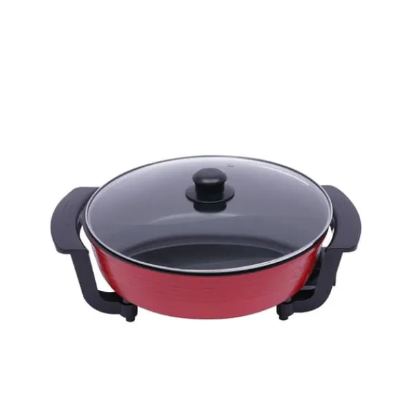 Elektriske Stegepander & Wokker>Hot Pot, 6L Kapacitet, Dobbelt-Sidet Design,Rød, 220V