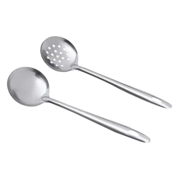 Hot Pot/Fonduegryde - Delt Yin-Yang - 32 cm - 304 Rustfrit Stål - Med Skeer - Militærgrøn Online