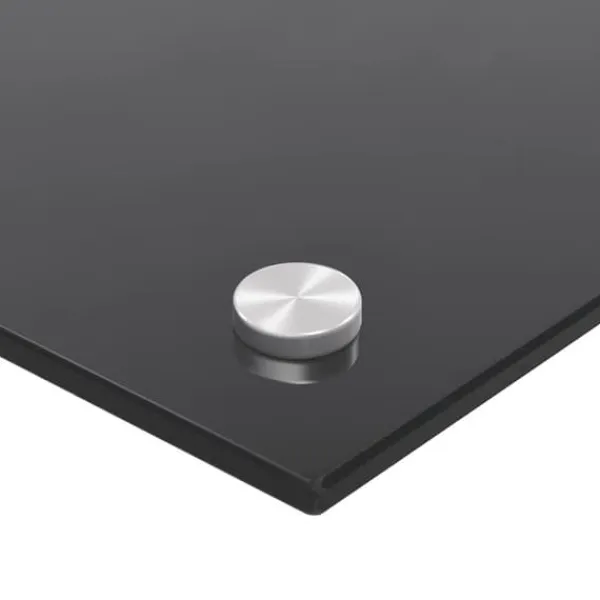 Måtter & Gitter Til Køkkenvaske>Hærdet glas stænkplader 2 stk. 70x40 cm - Pålidelig køkkenbeskyttelse | Farve: Sort