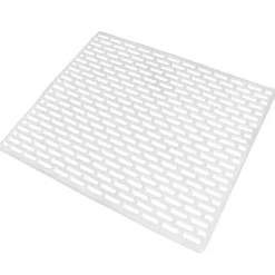 Måtter & Gitter Til Køkkenvaske>Hvid gummimåtte til vasken 33x28 cm