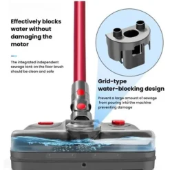 4-i-1 moppemundstykke til Dyson V7 / V8 / V10 / V11 - Med UV-C, LED og dobbelt roterende mopper Discount