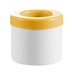 Ice Cube Form isbakker med låg Stor silikone isspand Ice Cube Maker rund til frosne cocktaildrikke Mere gul Best