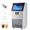IJsblokjesmachine - Commerciële IJsmachine - Capaciteit 45 kg/dag - Opslag 13 kg - Vrijstaand of Onderbouw - RVS - LED-display - Zelfreinigend New