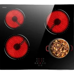 Indbygget Kogeplade, Keramisk Kogeplade, Berøringskontrol, Multifunktionel Madlavning, sort Sale