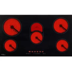 Indbygnings induktionskogeplade - 5 brændere Touch Control 8500 W | Størrelse: 77 cm