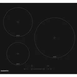 Kogeplader>Induktionshäll - DAEWOO - 3 brännare - 60 cm - Svart