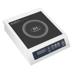 Kogeplader>Induktionskogeplade, 3500W effekt, kompatibel med gryder på 4,72-11,81 tommer, 220-240V spænding, digital kontrol, firkantet form