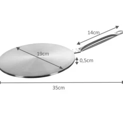 Gryder, Stegepander Og Kasseroller>Induktionsplade Adapter - 19 cm