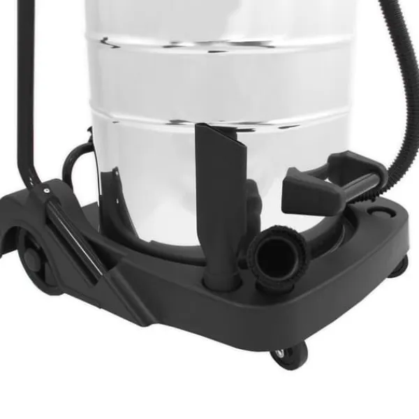 Industriel Støvsuger 80L Våd & Tør 4 Mundstykker Kommerciel Rengøring 3000W Tredobbelt Motor Rustfrit Stål Stof Filter 1,5 m Slange 9 m Ledning Poselø | CDON Clearance