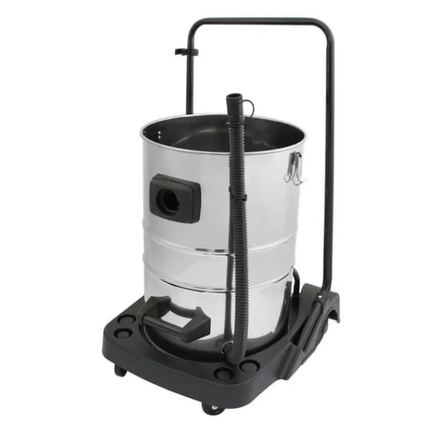 Industriel Støvsuger 80L Våd & Tør 4 Mundstykker Kommerciel Rengøring 3000W Tredobbelt Motor Rustfrit Stål Stof Filter 1,5 m Slange 9 m Ledning Poselø | CDON Clearance