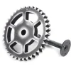 Industriel vintage væghylde - Opbevaringshylde - Enkelt Niveau - Vægmontering Med Skrue - Til Soveværelse, Stue, Badeværelse, Altan - Grå Sale