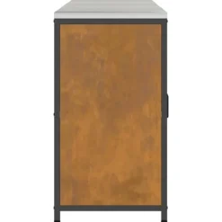 Industrielt køkkenopbevaringssæt med hylder - 3 pcs | Størrelse: 240x50x92 cm | Farve: Rusten Best