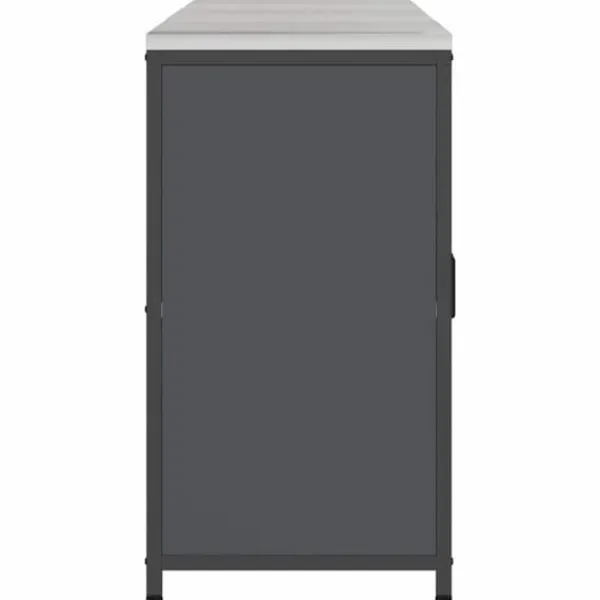 Monteringsfärdiga Kök & Pentryn>Industrielt køkkenopbevaringssæt med hylde - 3 dele | Farve: Antracit | Størrelse: 210x50x92 cm