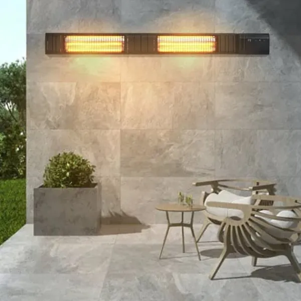 Terrassevarmere>Infrarød varmelegeme 3000W elektrisk rumvarmer med fjernbetjening, 9 hastigheder, timer, energieffektiv, hurtig opvarmning