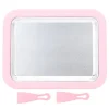 Ismaskine>Instant Ice Cream Maker Pan Roll Frozen Yoghurt Sorbet Gelato Familiesjov Sund hjemmelavet DIY Ice Cream Lille aluminiumslegeringspanel Pink