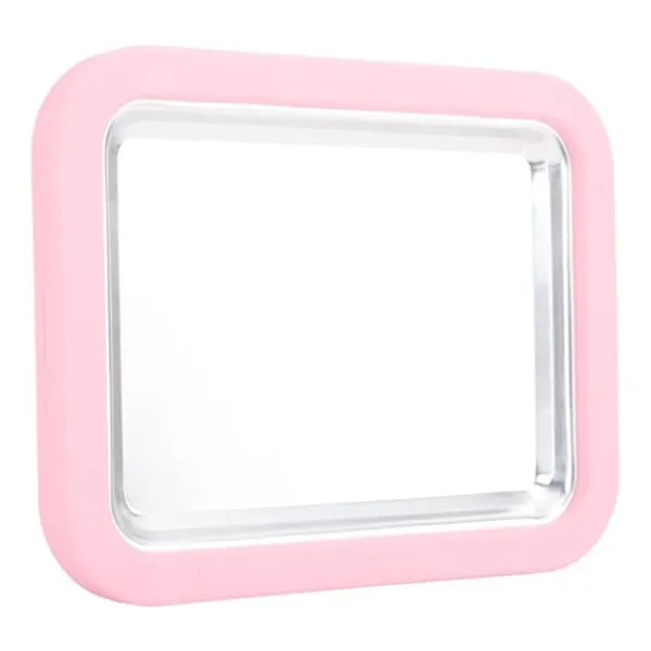 Ismaskine>Instant Ice Cream Maker Pan Roll Frozen Yoghurt Sorbet Gelato Familiesjov Sund hjemmelavet DIY Ice Cream Lille aluminiumslegeringspanel Pink