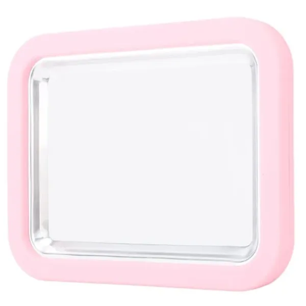 Ismaskine>Instant Ice Cream Maker Pan Roll Frozen Yoghurt Sorbet Gelato Familiesjov Sund hjemmelavet DIY Ice Cream Lille aluminiumslegeringspanel Pink