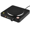 [in.tec] Varmeplade - kogeplade - (Ø)185mm - 25x27,5x7cm - 1500W - støbejern - sort Discount