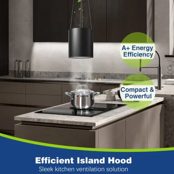 Emhætter>Island Hood, 700 m³/t Sugning, Fjernbetjening,EU