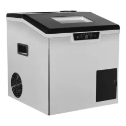 Ismaskine - 2‑i‑1 Knust is & Isterningemaskine - 150–180 W - Automatisk rengøring - Luftkølet - LCD‑display - Sølv Outlet