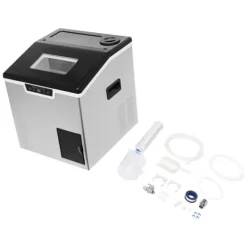 Ismaskine - 2‑i‑1 Knust is & Isterningemaskine - 150–180 W - Automatisk rengøring - Luftkølet - LCD‑display - Sølv Outlet