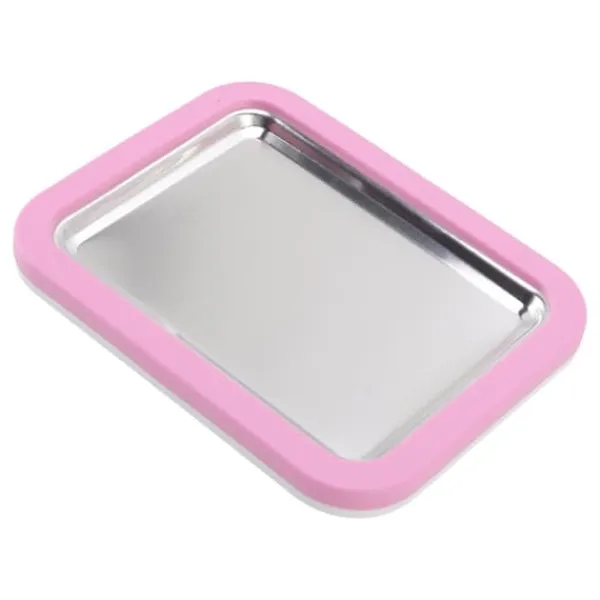 Isrulleplade Gør-det-selv Håndværk Ikke-stik påkrævet Stor størrelse Rustfrit Stål Rullemaskine med Plastikskovl Pink Outlet