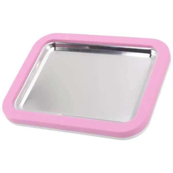 Isrulleplade Gør-det-selv Håndværk Ikke-stik påkrævet Stor størrelse Rustfrit Stål Rullemaskine med Plastikskovl Pink Outlet