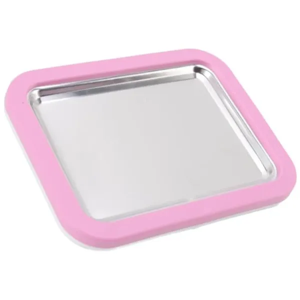 Isrulleplade Gør-det-selv Håndværk Ikke-stik påkrævet Stor størrelse Rustfrit Stål Rullemaskine med Plastikskovl Pink Outlet