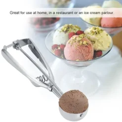 Isske - Rustfrit stål Trigger Cookie Scoop (4 cm diameter) New
