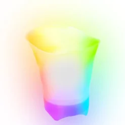 Isspand RGB LED-lys iskøler 5L til champagne stor Best